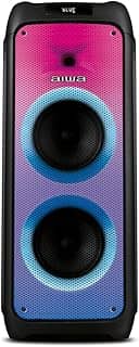 Caixa de Som PartyBox AIWA PB-06 Bluetooth 20H RGB USB TWS Preto