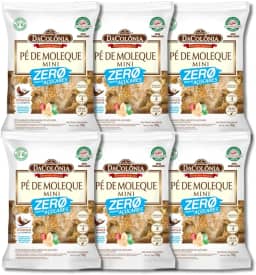 Kit com 6 Unidades DaColonia Pé De Moleque 100G Zero