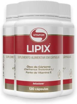 Kit 3 Lipix Vitafor Óleo de Cártamo 120 Cápsulas