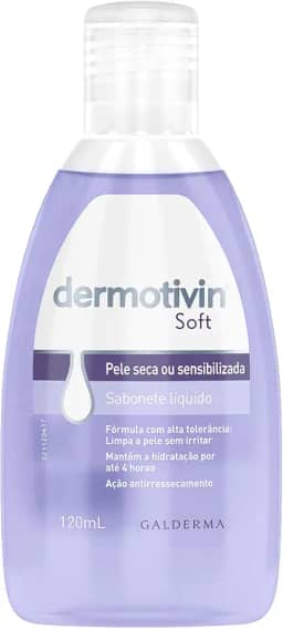Dermotivin Sabonete Líquido Facial Pele Seca Ou Sensibilizada Soft 120ml