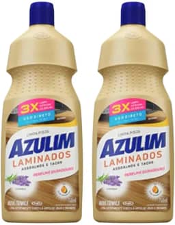 Kit com 2 Limpadores de Pisos Laminados Azulim, 750ml, Aroma de Lavanda