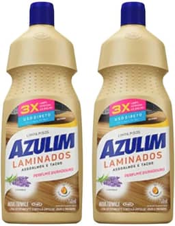 Kit com 2 Limpadores de Pisos Laminados Azulim, 750ml, Aroma de Lavanda
