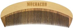 Pente de Madeira para Barba Modelo Curvo Muchacho - Controle o Frizz e Modele Sua Barba com Estilo