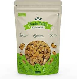 1kg Castanha de Caju Torrada W1 Inteira Premium (Sem Sal)