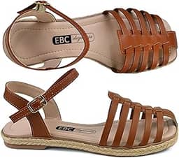 Sandália Feminina Rasteirinha Flatform Flat Form Corda Cordinha Gladiadora Fechada Conforto Leve FT1.02