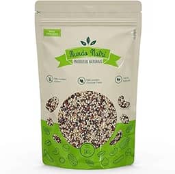 1kg Mix De Quinoa Branca, Preta e Vermelha Grãos Mundo Nutri