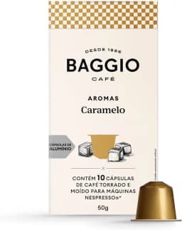 Baggio Café Cápsulas De Café Aroma Caramelo Compatível Com Nespresso Contém 10 Cápsulas