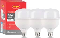 Lâmpada Led 50w Super Bulbo Alta Potência Bivolt Branco Frio- G-Light (Kit 3 Unidades)