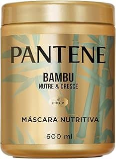 Pantene Máscara de Nutrição - Extrato de Bambu com Óleo de Rícino e Cafeína, Tratamento Capilar Reparador, Nutrição desde a Raiz até as Pontas, Cabelos mais fortes, Sem Sulfatos ou Óleos Minerais, 600ml