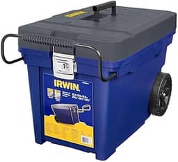 Irwin Caixa Organizadora Contractor com Rodas, Ideal para Organizar e Transportar Ferramentas, Modelo IWST33027