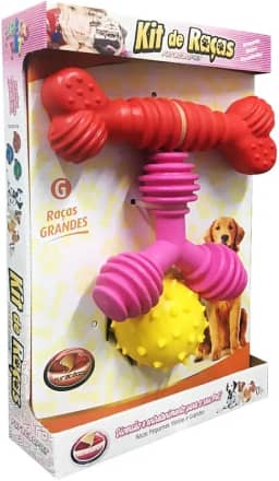 Furacão Pet Kit Raças Grandes N02 Para Cães 3 Unidades (Cores Sortidas)