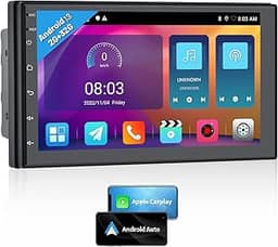 Central Multimídia Android 13, Central Multimídia Automotivo, Multimídia Automotivo, Slim, Tela Ips 7' Full Touch, 2/32gb, Usb, Aux, Bluetooth, Carplay E Android Auto Conectividade Com Ou Sem Fio