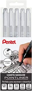 Caneta Nanquim Tecnica Com 5 Pontas Kit - 97319