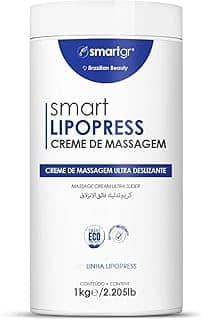 Smart Lipopress Creme de Massagem Profissional 1 kg – Anticelulite, Redução de Gordura e Drenagem Linfática
