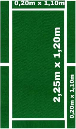 Pano Para Mesa De Bilhar De Até 2,30x1,30 - Pedra E Tabelas Cor:Verde