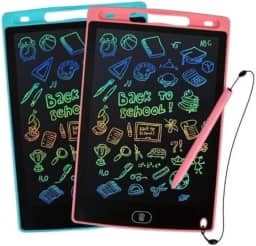 Lousa Mágica Infantil Tipo Tablet Traço RGB Com Caneta para Desenho Brincar Interativo Educativo 10.5 polegadas (Cor de Rosa)