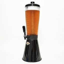 Torre De Chopp Cervejeira 3,5 L Copo Acrílico 2 Refil Preto