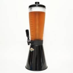 Torre De Chopp Cervejeira 3,5 L Copo Acrílico 2 Refil Preto