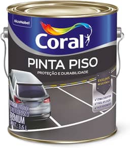 PINTA PISO CINZA ESCURO 3,6L - CORAL