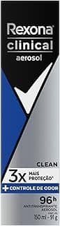 Antitranspirante Aerosol Rexona Men Clinical Clean 150ml (A embalagem pode variar)
