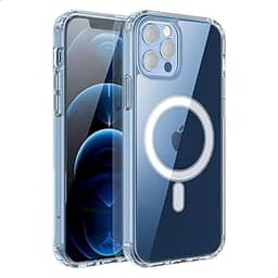 Capa Mag-safe para [iPhone 12/12 Pro] Capinha Magnetica Premium com [Proteção de Câmera] Clear Case [Anti-Amarelamento] Compatível com Mag-Safe Transparente e Resistente a Riscos e Anti Impacto