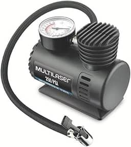 Compressor de Ar 12v Vazão 15l + Min 250psi 3 Bicos Adaptadores Multilaser - AU601