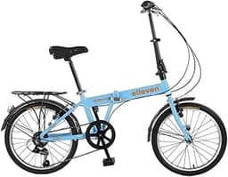 Bicicleta Dobrável em Alumínio Aro 20 6V Dubly Shimano Azul Celeste