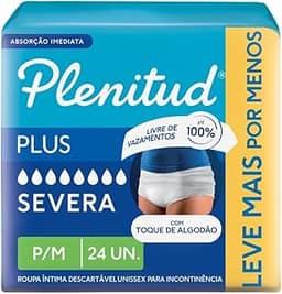 Plenitud Roupa Íntima Plus para Incontinência P/M-48 un