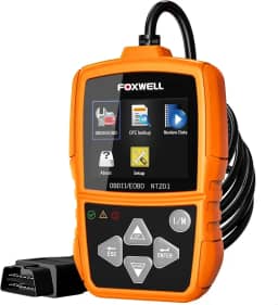 FOXWELL NT201 OBD2 Scanner Automotivo em Portugues Brasil Motor de Verificação do lLeitor de Código Profissional Ferramentas de Diagnóstico OBD2