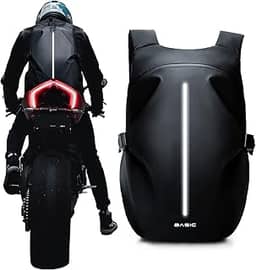 WEPLAN Mochila de motocicleta, mochila de capacete impermeável para homens, acessórios de motocicleta, mochila de viagem