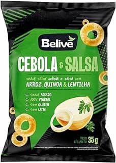 Belive Snack Multigrãos Sabor Cebola E Salsa Sem Glúten Sem Lactose 35G