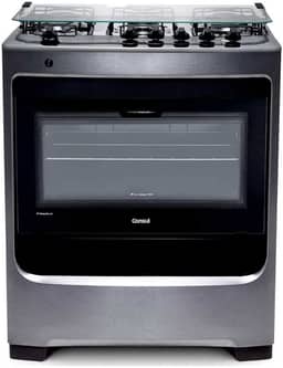 Fogão Consul 5 bocas cor Inox com botões removíveis - CFS5NAR