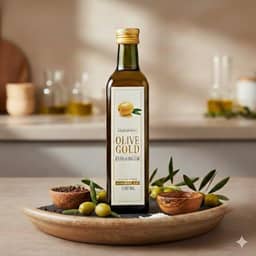 Olive Gold Azeite Português de Oliva Extra Virgem Premium, Garrafa de Vidro, 500ml