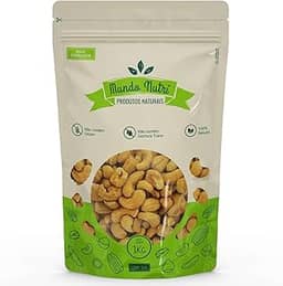 1kg Castanha De Caju Torrada W1 Inteira Premium - Com Sal