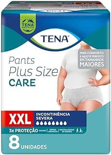 Tena Pants Plus Size Care, Roupa Íntima para Incontinência Urinária, XXL - 8 unidades