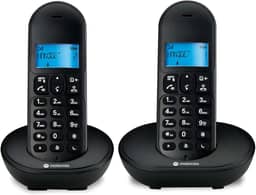 TELEFONE SEM FIO COM IDENTIFICADOR DE CHAMADAS E VIVA VOZ MT150-2 PRETO - 2 APARELHOS – MOTOROLA