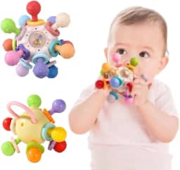 Mordedor Infantil Flexível 360° Livre de BPA Brinquedo para Bebês