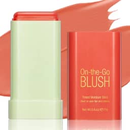 Bastão de blush para bochechas – bastão de blush de maquiagem creme, bastão hidratante sólido para tonalidade das bochechas, blushes suaves de longa duração à prova d'água e fosco coreano