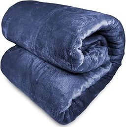 Cobertor Casal Corttex Turim Super Soft Alta Gramatura 260g Manta Microfibra Poliéster Toque Seda (Azul Marinho)