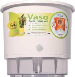 Vaso Auto Irrigável N 04 - Grande - Raiz Branca