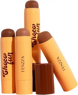 Contorno Stick Choco Fun Fenzza, Bastão com Vitamina E e Manteiga de Karité, Aroma de Chocolate - Maquiagem (80%)
