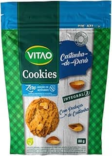 Vitao Cookies Zero Integral Castanha Do Pará 80G