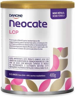 Leite LCP Fórmula Infantil em Pó para Lactentes, 400g, 0-3 Anos, Sem Glúten