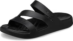 Sandália Crocs Sandálias plataforma com tiras Getaway feminino