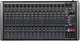Mesa de Som Profissional de 16 Canais 99 Efeitos DSP Canal Estéreo