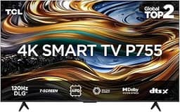 Smart TV TCL 75 Polegadas LED 4K P755 WiFi Bluetooth Google TV HDR10+ Dolby Atmos Vision 75P755