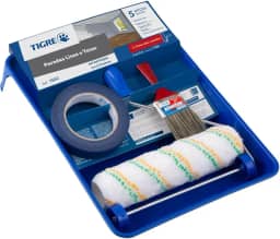 Rolo De Pintura, Pinceis Tigre, Kit Retoque, 5 Peças, Anti Respingo