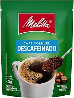 Melitta Café Solúvel Granulado Descafeinado Sachê 40G