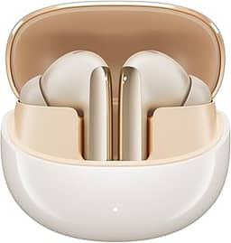 Fones de Ouvido QCY MeloBuds Pro, Fone Bluetooth com Cancelamento de Ruído Ativo, Certificação Hi-Res, 34 Horas De Reprodução, Dourado