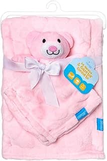 Clingo Kit Naninha e Cobertor Conforto, Coração em Relevo, Rosa